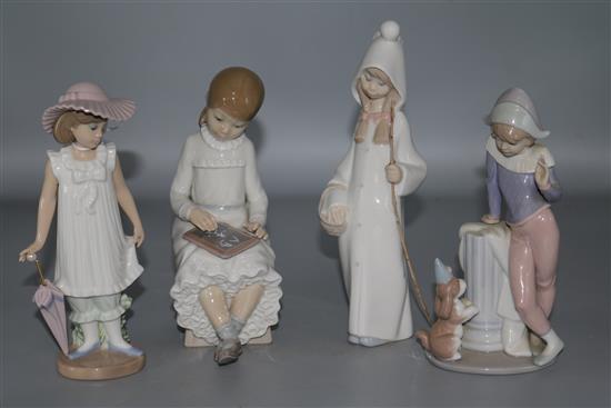 Two Lladro children & 2 others